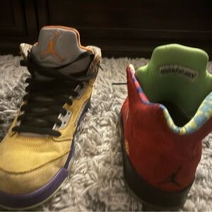 Jordan Yellow and Red Sneakers